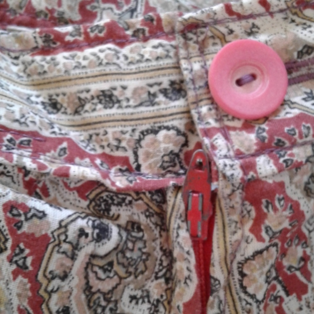 70s Vintage Boho Peasant Paisley Full Skirt - Picture 5 of 5